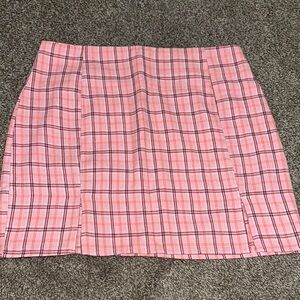 Plaid Pink Skirt
